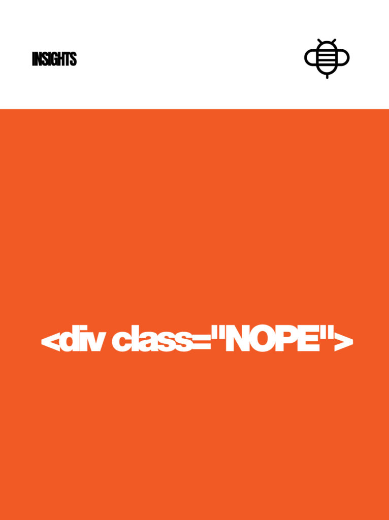 No code image on a orange background