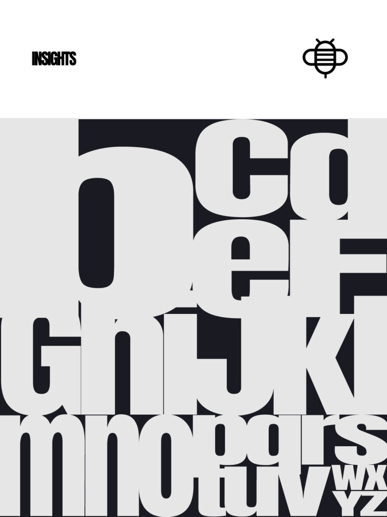 Stylised Typography set on a black background a blog image for a Cheshire based web company